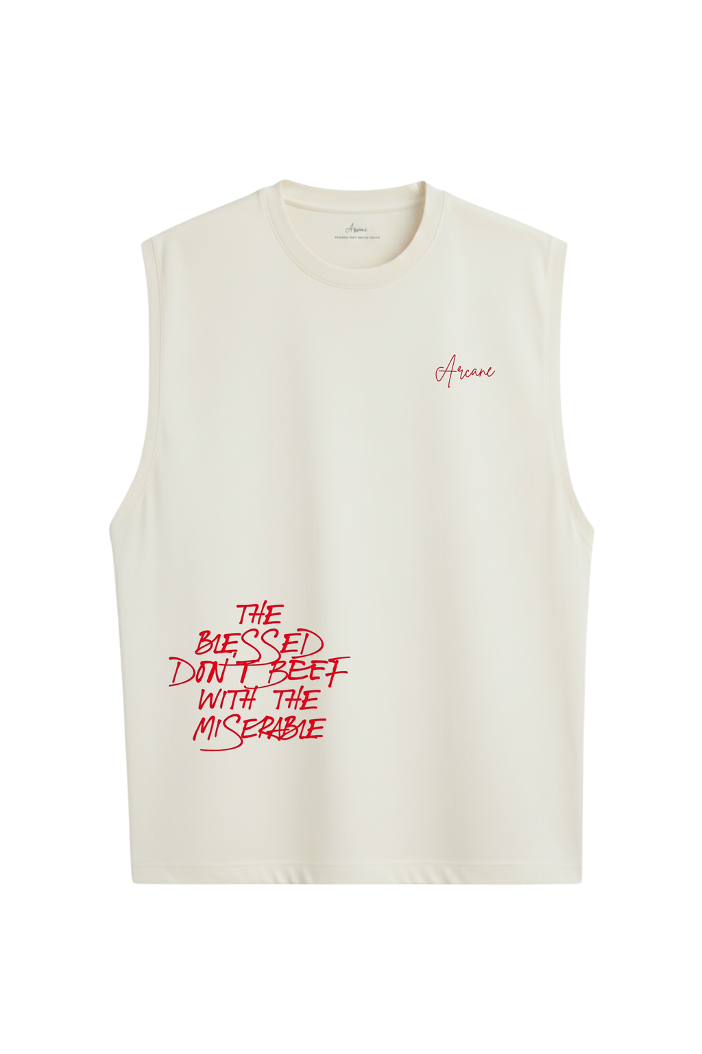 Spider Edge Sleeveless Printed T shirt
