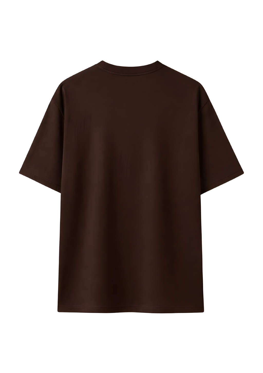 Oversized Brown Cotton T-Shirt