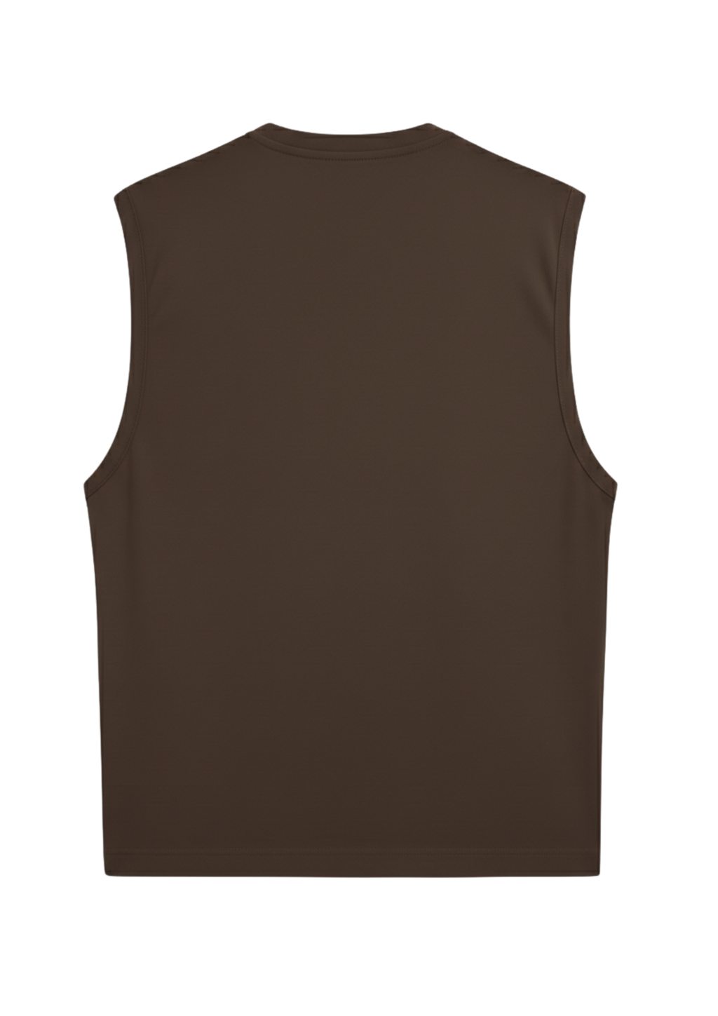 Sleeveless Brown T-Shirt