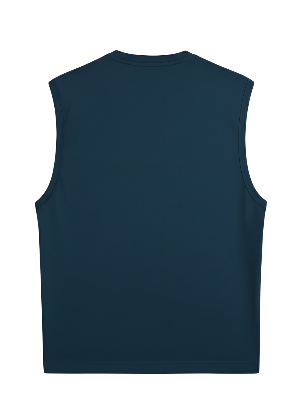 Sleeveless Deep Peacock Blue T Shirt
