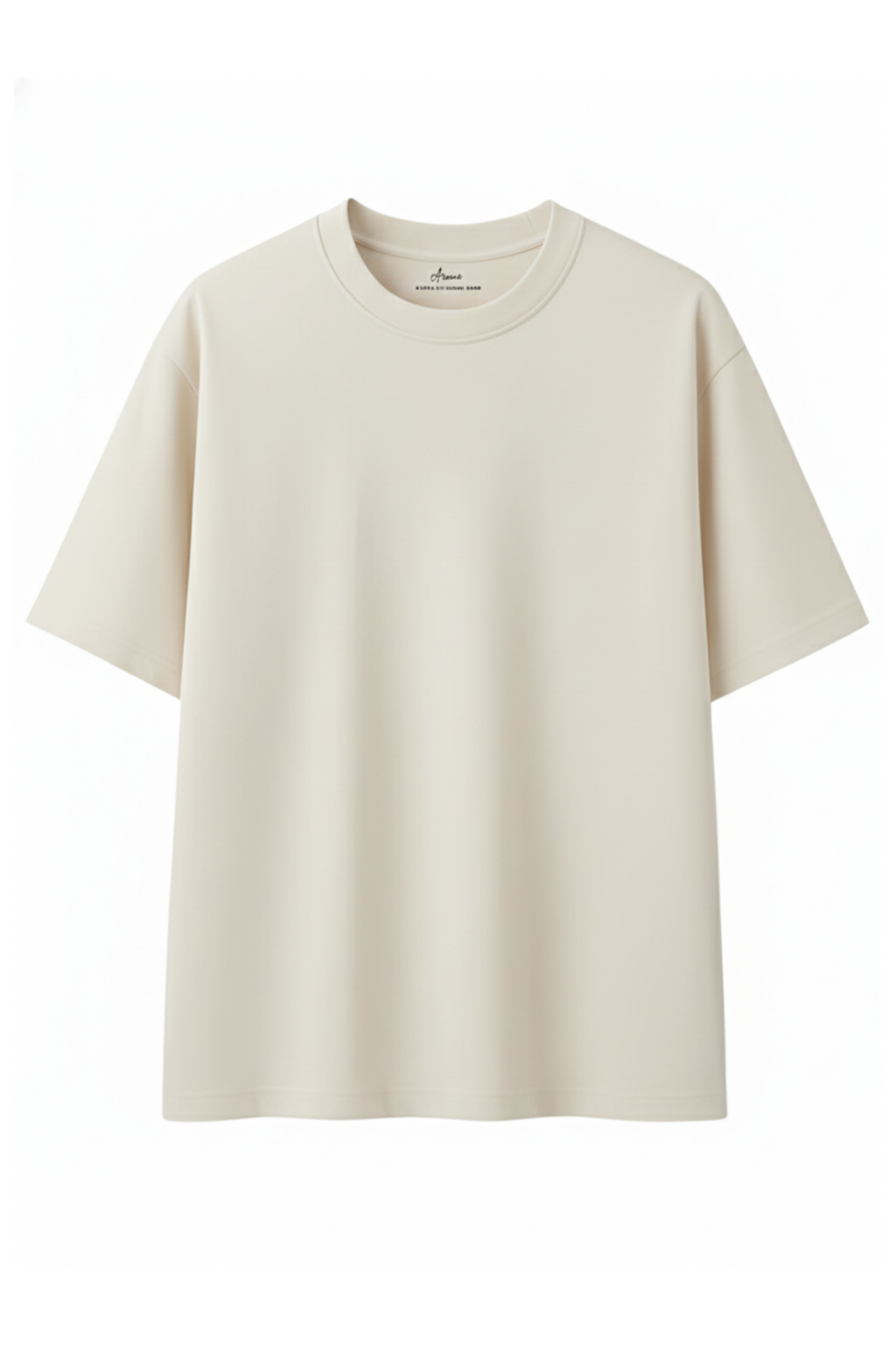 Oversized Off White Cotton T-Shirt