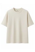 Oversized Off White Cotton T-Shirt