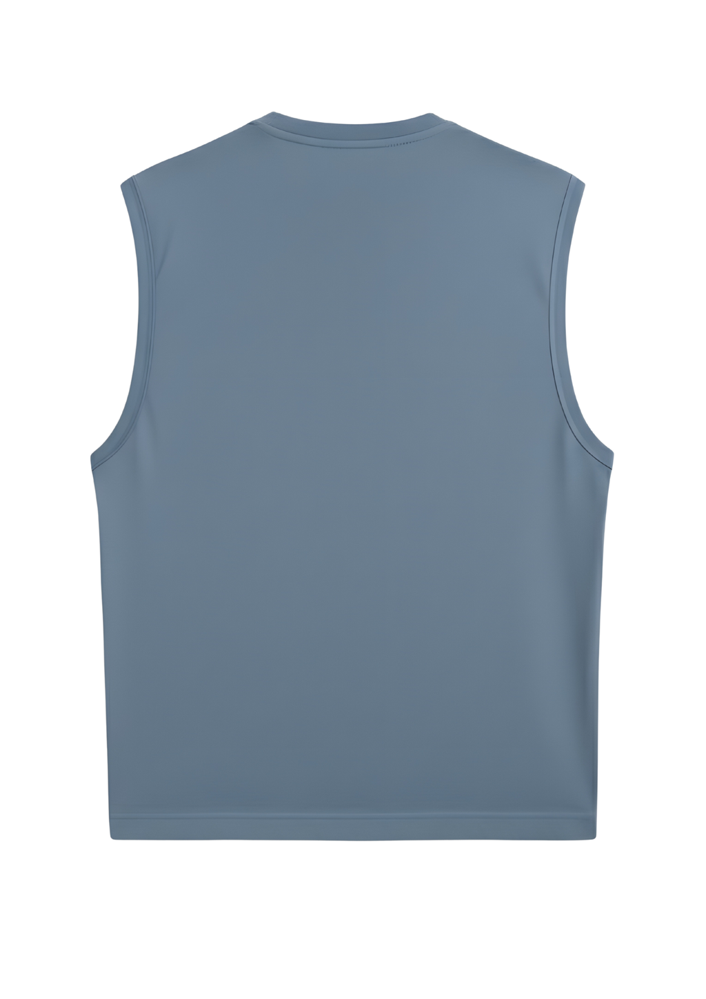 Sleeveless Dusty Blue T Shirt