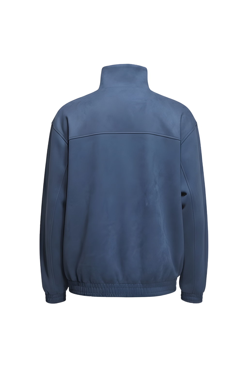 CNY-Inspired Premium Navy Blue Suede Jacket