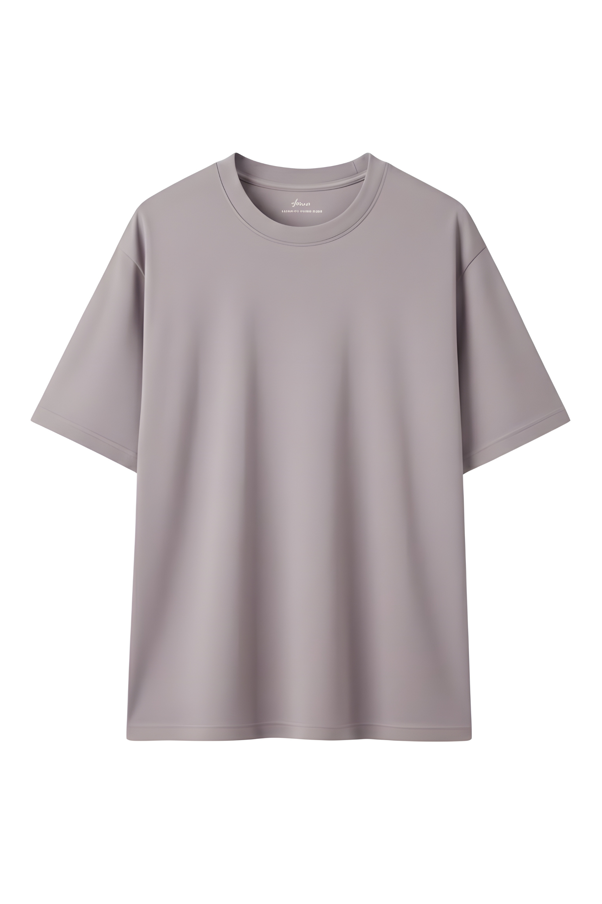 Oversized Dusty Lavender Cotton T-Shirt