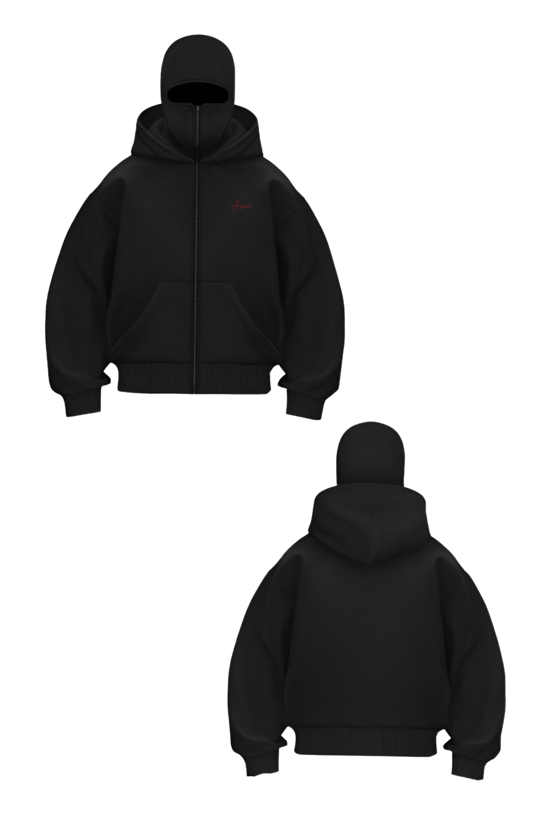 Balaclava Zipper Hoodie