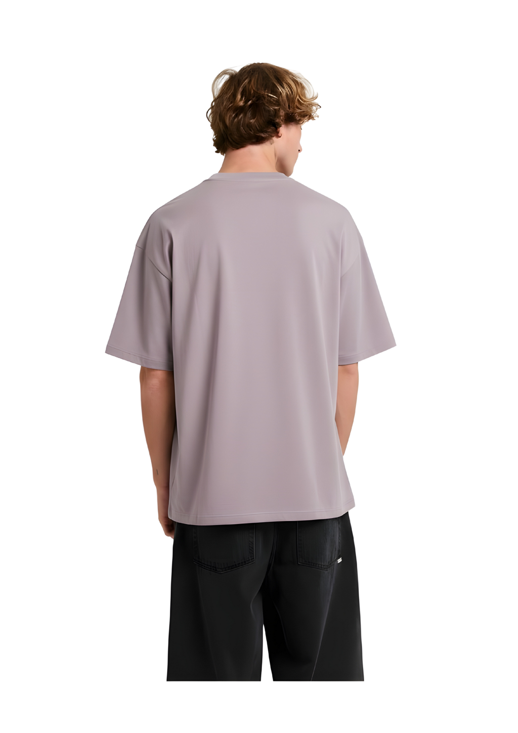 Oversized Dusty Lavender Cotton T-Shirt