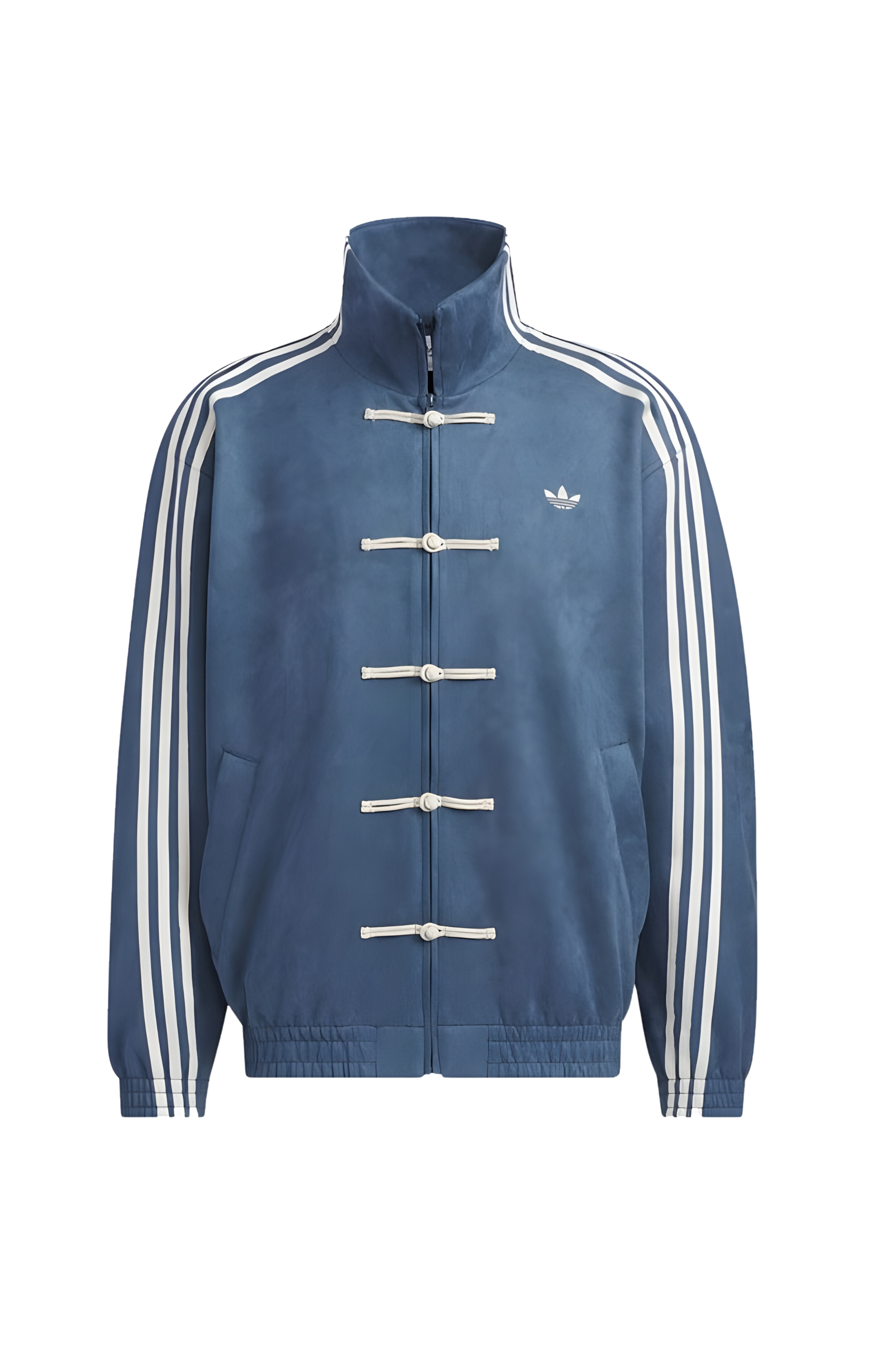 CNY-Inspired Premium Navy Blue Suede Jacket