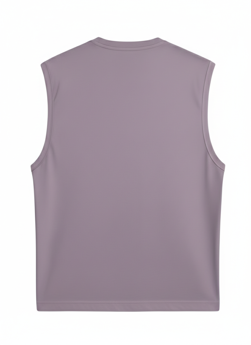 Sleeveless Dusty Lavender T Shirt