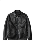 Leather Jacket Black Plain
